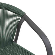Sedile impilabile Riu in alluminio e poliestere oliva grafite - L. 565 x P. 615 x H. 80 cm