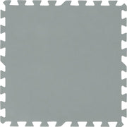Piastrelle grigie in polietilene per piscine fuori terra - 9 pezzi, 50 x 50 cm