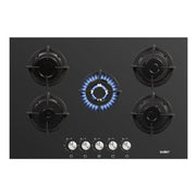 Samet Piano cottura Minerva 75  in vetro 5 fuochi nero H52xL75