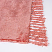 Tappeto in viscosa stile etnico Rosso Corallo BELIZE 140x200 cm