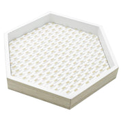 Vassoio legno ariete esagonale cm30x26h4