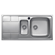 Lavello SAXT332 100x50 cm 2 vasche sinistro