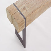 Panca industriale urban Garrett  legno acciaio