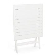 Tavolo da esterno pieghevole in alluminio Bianco ELIN 70x70x h71 cm