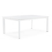 Tavolo Konnor in alluminio 200-300x110 cm bianco Iperbriko