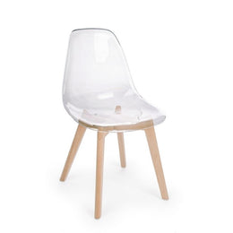 Sedia da pranzo in policarbonato Trasparente EASY 52x47x h82 cm