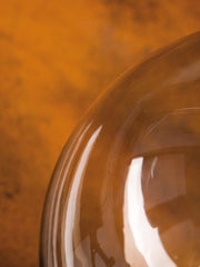 Lampada da esterno in termoplastico con sfera fumé Ø 20cm nero