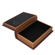 Scatola libro ecopelle con led rettangolare cm29x20h8