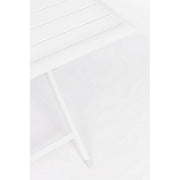 Tavolo da esterno pieghevole in alluminio Bianco ELIN 70x70x h71 cm