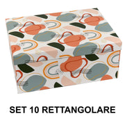 Rectangular multicolor cardboard box 1-10 cm37,5x29h16
