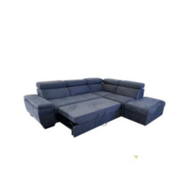 Divano letto Lughen contenitore 5 elementi reversibili colore blu oceano