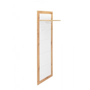 Pannello appendiabiti Wien 43 da ingresso rovere bianco