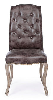 Sedia classica legno tessuto Diva cm 51 x 53 x 99