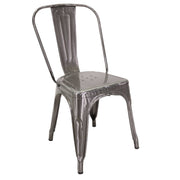 Sedia ferro new bristol galvanizzato cm51x43h84