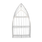 Mensola metallo bianco 3 piani cm29x12h55
