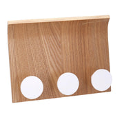 Appendino legno 3 posti marrone cm22x5x17