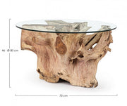 ROSALIND COFFEE TABLE W-GLASS