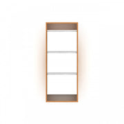 Scarpiera slim bambu  bianco  cm 50x15x124 h
