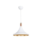 Lampada a sospensione Kano bianco oro ASZ1563 EFFEZ