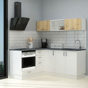 Cucina Angolare Bianca Reversibile 180x160 cm
