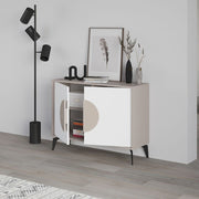 Madia Gora 110x35.6x82 cm Light Mocha con Ante Bianco