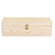 Scatola cassetta vino legno naturale 1 bottiglia champagne cm38x13h12