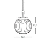 Lampada Portatile 20W Led 4000K  linea cage  bianco