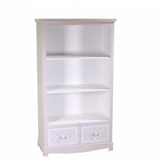 Mobile lubecca libreria 3 piani+2 cassetti cm 72x37h130