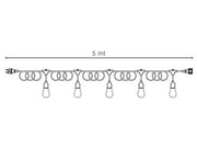 Cavo Mt5 C-Ptl E27  linea enjoy  bianco