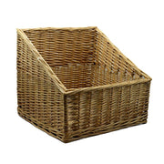 Cesta espositore vimini quadra cm45x45h20-40
