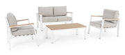 Set salotto giardino Belmar bianco