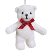 Orso di plastica con folla di brillantini 4ass L 7.5 x P 5.5 x H 6.2 cm
