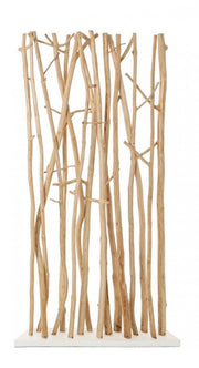 Paravento Aili in legno naturale 100x18,5x180h cm