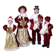 Famiglia cantori tessuto bordeaux set 4pz cm21x15h70