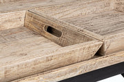 Tavolino Tray con vassoio 90x90 cm