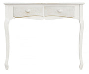 Consolle in MDF due cassetti Bianca CLORINNE 90x40x h78 cm