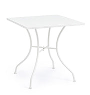 TAVOLO KELSIE BIANCO 70X70