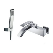 Miscelatore Doccia Esterna Cromato Riga 9.8 cm x 20.1 cm x 21.8 cm