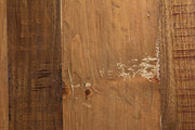 Tavolino bianco in legno riciclato stile design cm Ø90 - 38