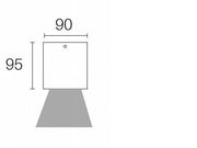 Faretto Plafone 6W Led 4000K  linea lula  grafite