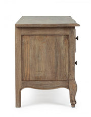 Mobile porta tv 2 cassetti in legno stile classico