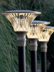 Lampada da esterno in alluminio pressofuso, diffusore trasparente, diametro 60mm, altezza max 160mm, IP65 corten