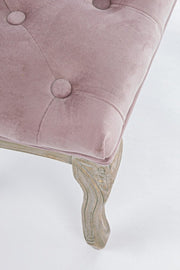 Panca classica Mathilde Woodrose in velluto