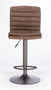 Sgabello bar vintage ecopelle marrone Connor cm 41 x 50 x 94,5