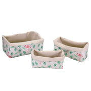 Cestina tessuto 1-3 fenicottero rettangolare cm31x16h16