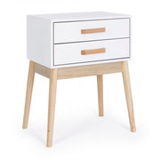 Cassettiera ORDINARY bianca 2 cassetti 58h cm