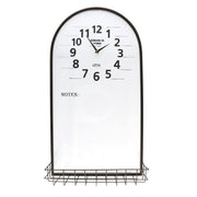 Orologio metallo c-mensola e lavagna cm38x71x2-14