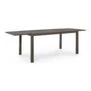 Tavolo per esterno allungabile in alluminio Caffè HILDE YK14 160-240x90x h75 cm