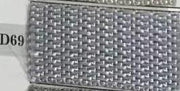 Gray polyester drawer 1-7 w-metal handles cm38x28h21