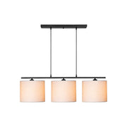 Lampada a sospensione Medusa ASZ1532 con paralumi tessuto beige